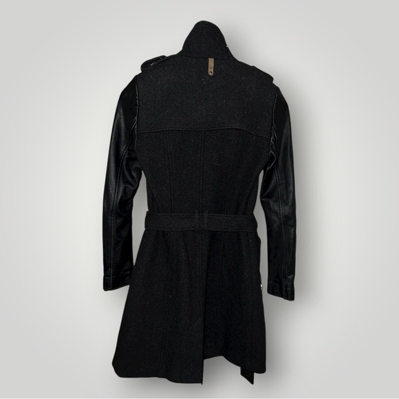 Mackage Women’s Wool Coat with Leather Sleeves – Size XS - Picture 3 of 3